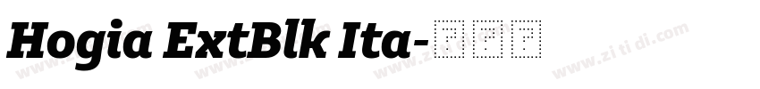 Hogia ExtBlk Ita字体转换